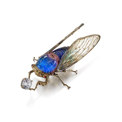 #WALLACE CHAN #Diamond #Mother-Of-Pearl #Gem Set #Brooch #Diamant #Nacre #broche