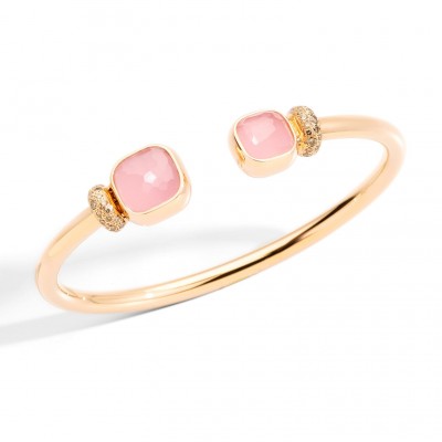 #POMELLATO #Nudo_bracelet #Pink quartz #quartz rose #Diamond #Diamant