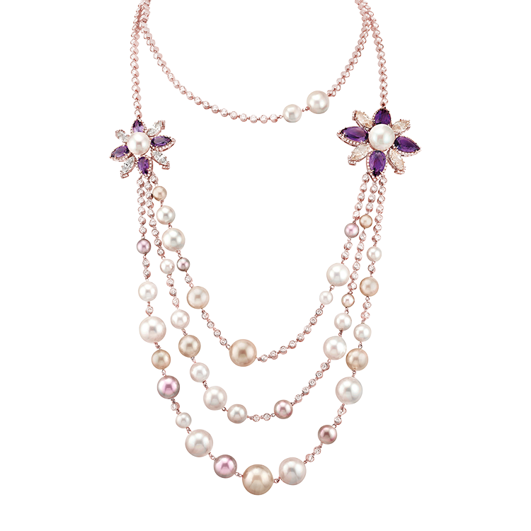 Collier perles lumières de Paris - Paris's light pearls collar