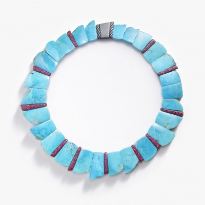#DAVID YURMAN #necklace #turquoise #rubies #ArtistSeries