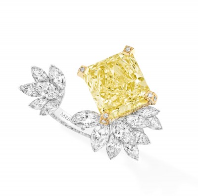 #MESSIKA #Ring #YellowDiamond #WhiteDiamonds