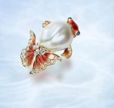 #MIKIMOTO #Pearl #Enamel #Diamonds #Sapphires