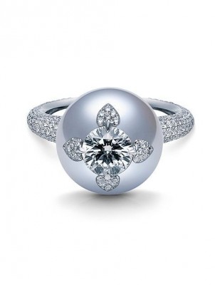 #MIKIMOTO #Ring #Pearl #Diamond