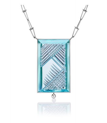 MUNSTEINER-Collier Dom Pedro-Aigue marine-diamants