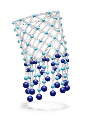 #PIAGET #Bracelet #or blanc #diamants #lapis-lazulis #turquoises