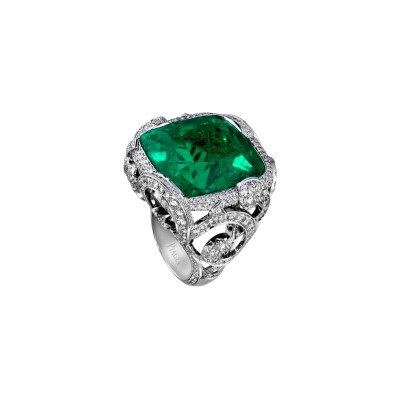 #PIAGET #ring #emerald #diamond #bague #Emeraude #Diamant