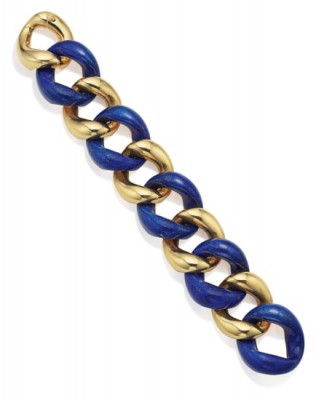 #SEAMAN CHEPPS # Lapis Lazuli #Gold ‘Classic Link’ #Bracelet