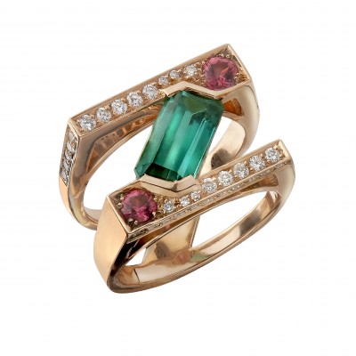 #TIBER #MARIE CAROLINE LAGACHE #gold #diamonds #spinels #green tourmaline #Or #diamants