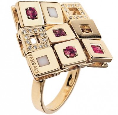 #VERSACE #Emerald #Ruby #Diamond #TiePin