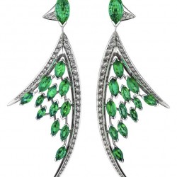 SHAUN-LEANE-Boucles-doreilles-collection-Aerial-diamants-blancs-émeraudes