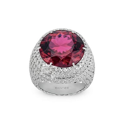 #GUCCI #2020 #Bague #Diamants #Tourmaline Rubellite #Ring #Diamonds