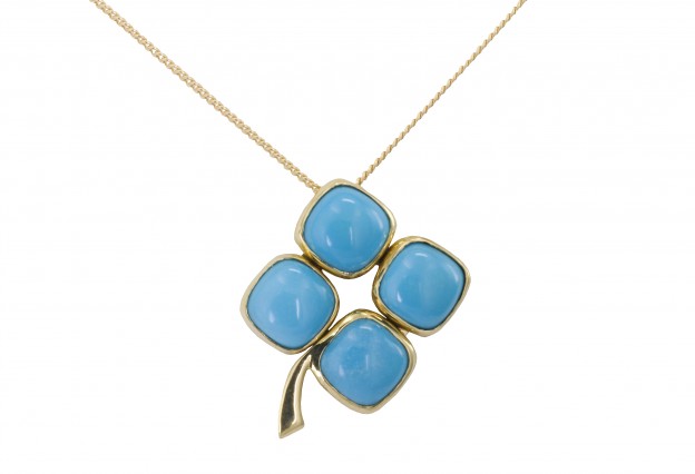 SIKIRDJI Laurent-pendant-turquoises Sleeping Beauty Mine