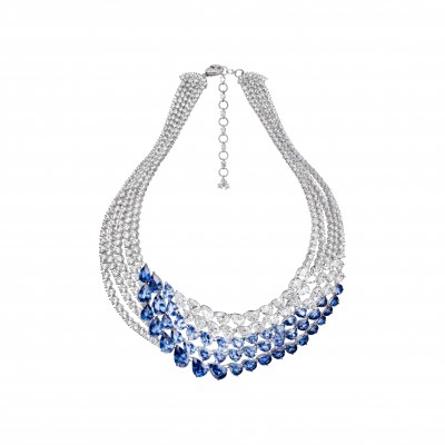 ADLER-Collier L'oiseau Bleu-saphirs-diamants