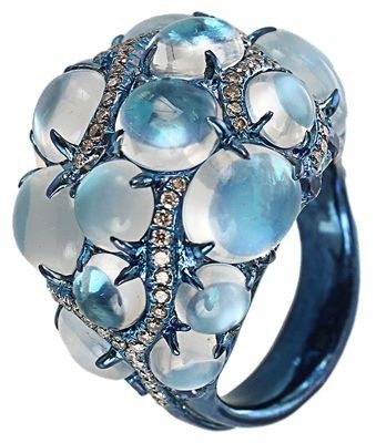 ARUNASHI-Bague-pierre de Lune-diamants