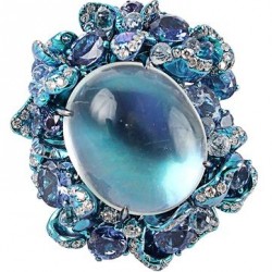 ARUNASHI-Pierre de lune-diamants-saphirs
