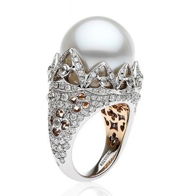 AUTORE-Bague collection Venezia-diamants-perles