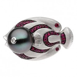 AUTORE-Collection Oceania-perle de Tahiti-rubis-diamants