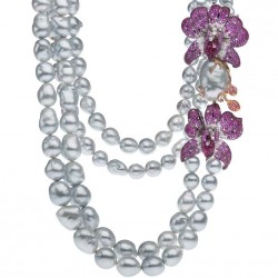 AUTORE-Collection Orchid-perles-rubis-diamants