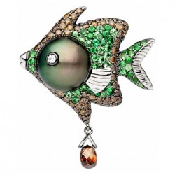 AUTORE-collection Oceania-perle-grenat tsavorite-diamants