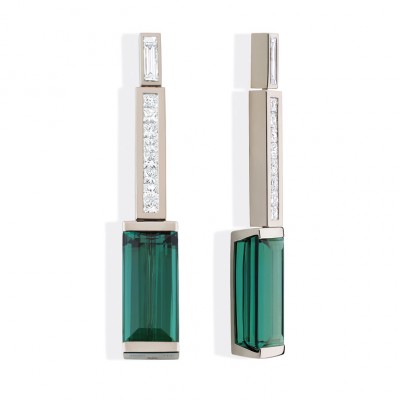 BAUMGARTNER Daniela-pont-des-arts-boucles d'oreilles-tourmaline indigolite