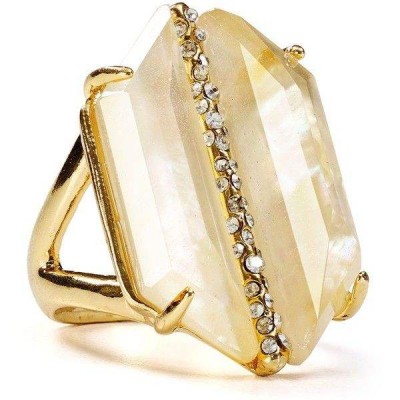 BITTAR ALEXIS-Bague Miroir-Citrine