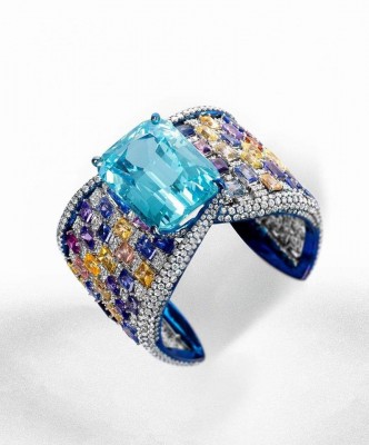 #BOGHOSSIAN #aquamarine #multi-coloured sapphires #diamonds #High Jewelry ##aigue-marine #saphirs #diamants