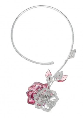 BOUCHERON-nacre-cristal de roche-tourmaline rose