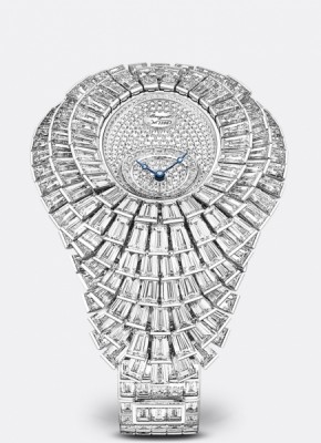 BREGUET-montre-Reine de Naples-Crazy Flower Full Baguette-diamants