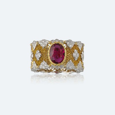 BUCCELLATI-Rubis-diamants