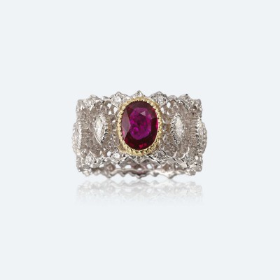 BUCCELLATI-Rubis-diamants