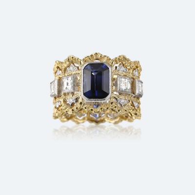 BUCCELLATI-diamants-saphir-or