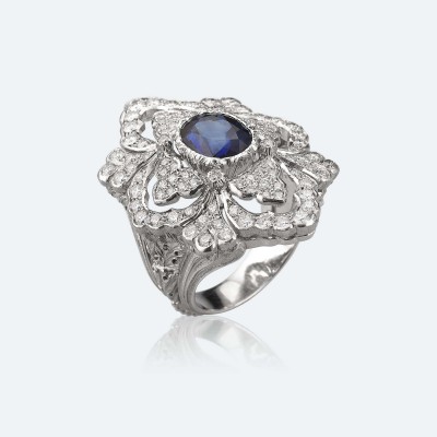 BUCCELLATI-saphir-diamants