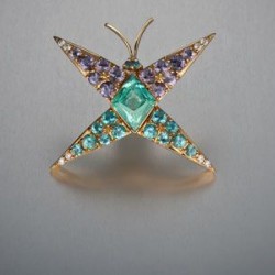 BUZZ & BENARDINE-collection papillons-3.58ct Ural Alexandrite - scapolite - Apatite - Diamants