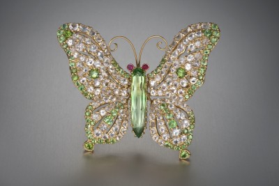 BUZZ & BENARDINE-collection papillons-Hiddenite-diamants