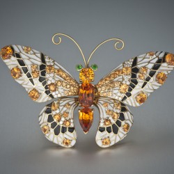BUZZ & BENARDINE-collection papillons- spessartitediamants