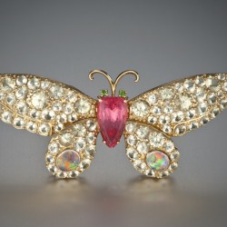 BUZZ ET BENARDINE- Collection Papillon-Rhodochrosite- 13.51ct-diamants