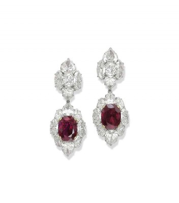 BVLGARI-rubis-diamants-boucles d'oreilles