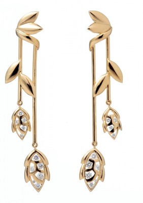 BY FLAVIE-Collection Maïa-boucles d'oreilles -diamants