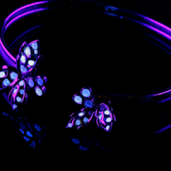 BY FLAVIE-Collection Maïa, bracele-diamants fluorescents