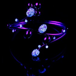 BY FLAVIE-Collection Mini Grappe-bracelet, diamants fluorescent