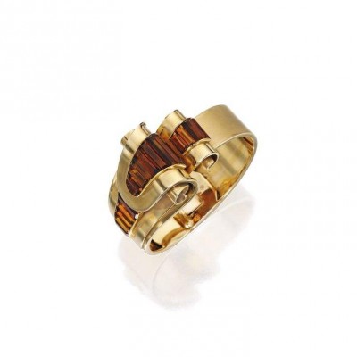 CARTIER-Bracelet-citrine-or jaune