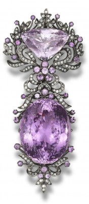 #Brooch #Diamonds #Kunzite