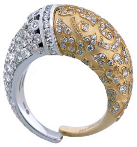 CARREA Y CARREA-Bague Horn-diamants