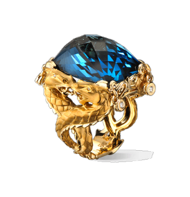 CARREA Y CARREA-Bague Nankin-Topaze-diamants