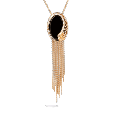 CARREA Y CARREA-Collier Sierpes, onyx diamants