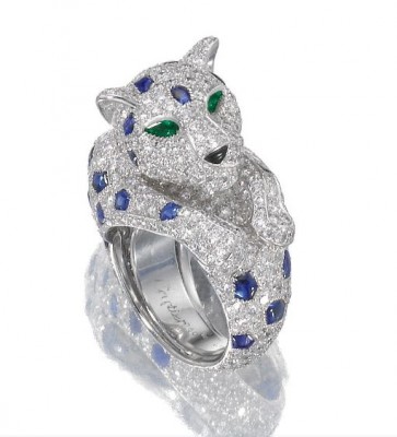 CARTIER-Sapphire-and-diamond-ring-Panthère-panther
