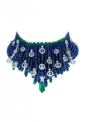 CARTIER-collier-diamants-saphirs-émeraudes