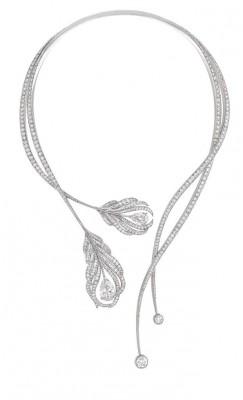 CHANEL-Collier plume-Collection Haute Joaillerie-diamants