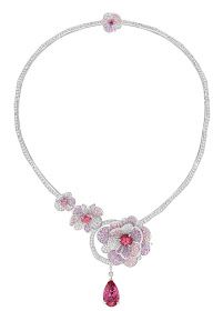 CHANEL- Jardin de Camélias-diamants-rubellite