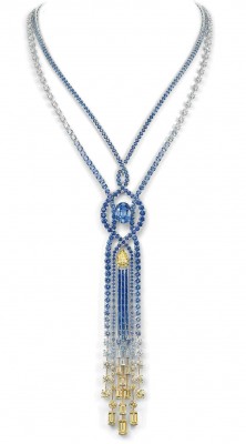CHAUMET-Collection lumière d'eau-collier-saphirs-saphirs jaunes, diamants